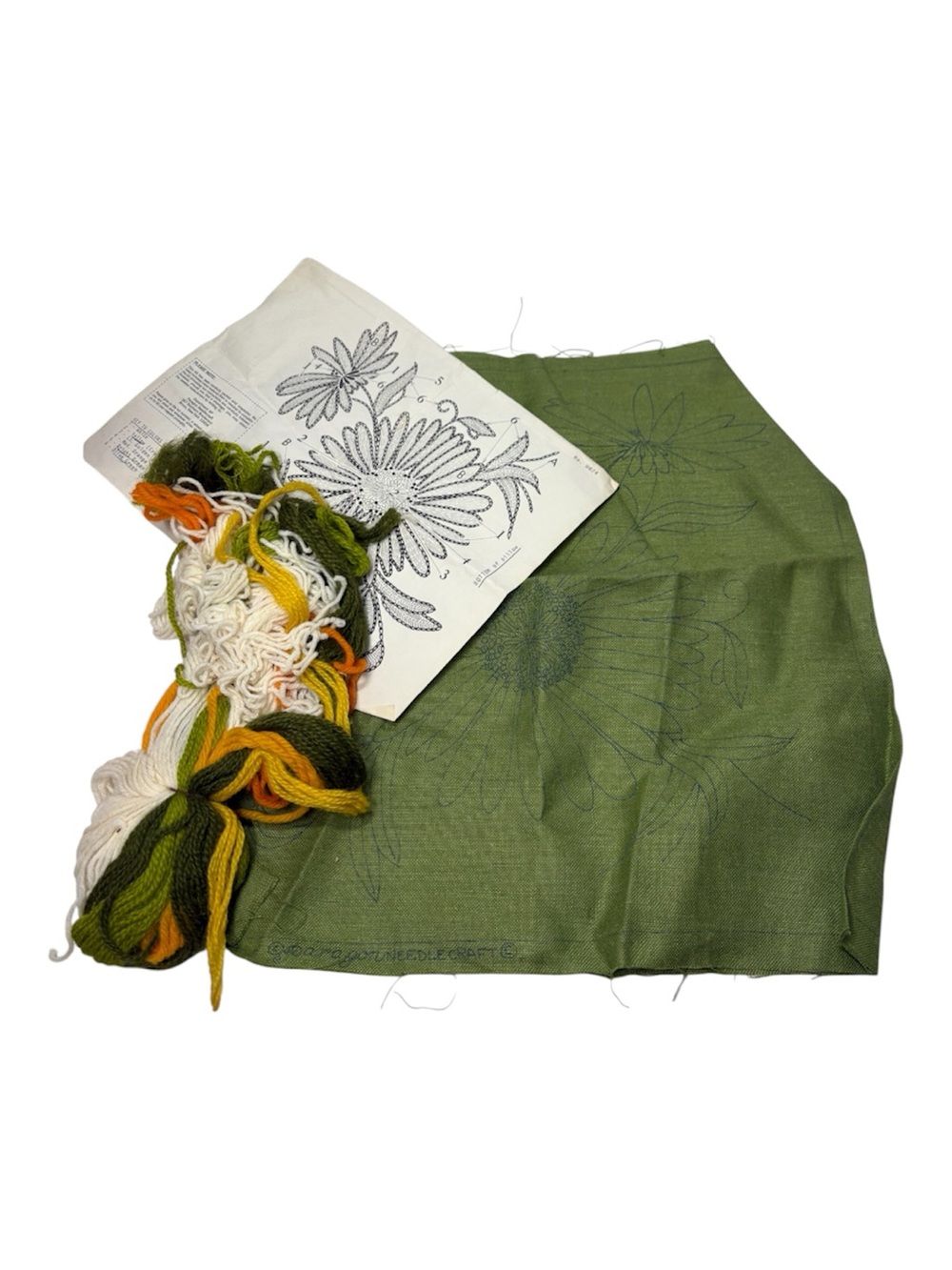 Paragon Needlecraft Crewel Daisy Pillow Kit